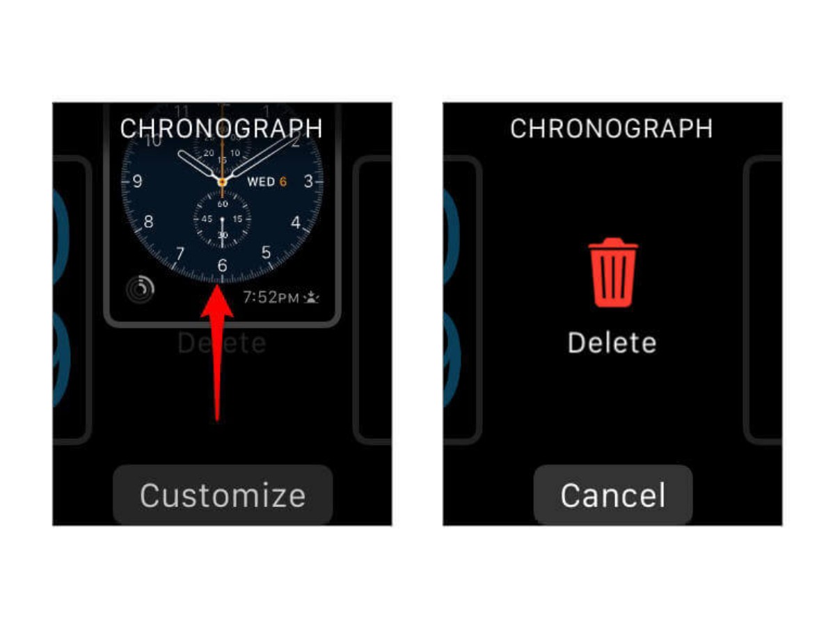 Eliminare un quadrante su Apple Watch