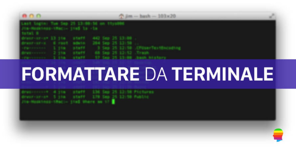 Formattare, inizializzare Disco su Mac dal Terminale