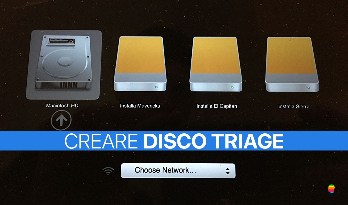 Creare Disco Triage USB per mac OS