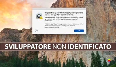 macOS, impossibile aprire applicazione sviluppatore non identificato