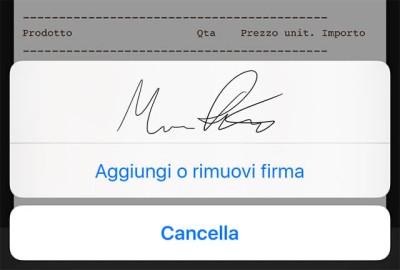 Come firmare un documento PDF in Mail su iPhone e iPad