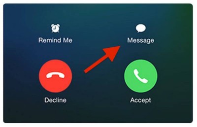 Modifica Messaggio rifiuta chiamata su iPhone