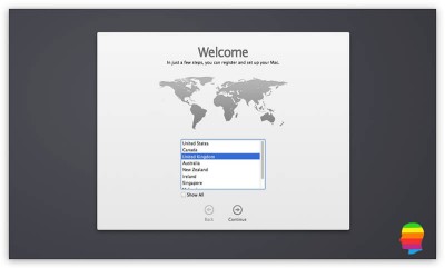 Eseguire nuovamente Apple Setup Assistant su Mac OS