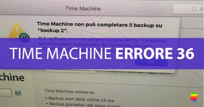 Soluzione, Time Machine non completa il Backup, errore 36 e (null)