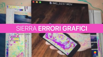 macOS Sierra, colori schermo errati, macchie rosse dopo aggiornamento