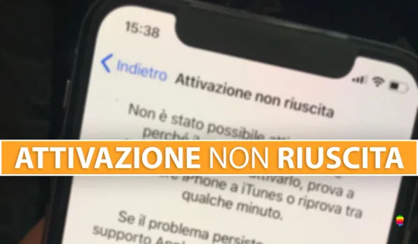 Attivazione non riuscita su iPhone e iPad, server irraggiungibile